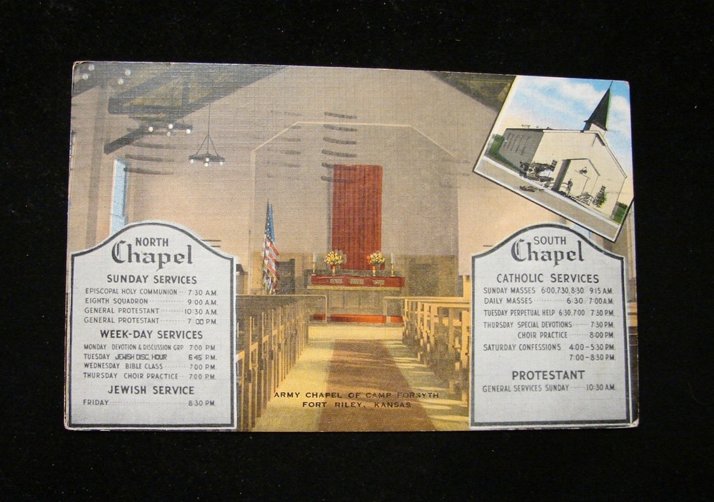 1950 Postcard Linen 