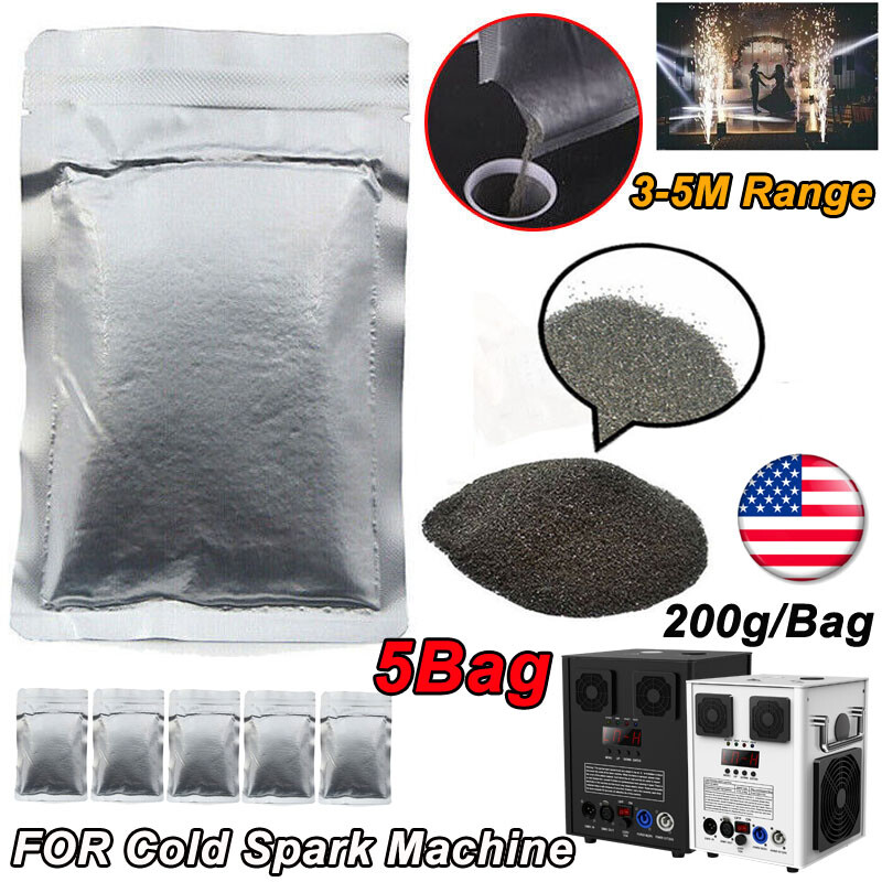 20Bags Cold Spark Machine Ti Powder 200g Bag 3-5M Range Stage Effect outdoor