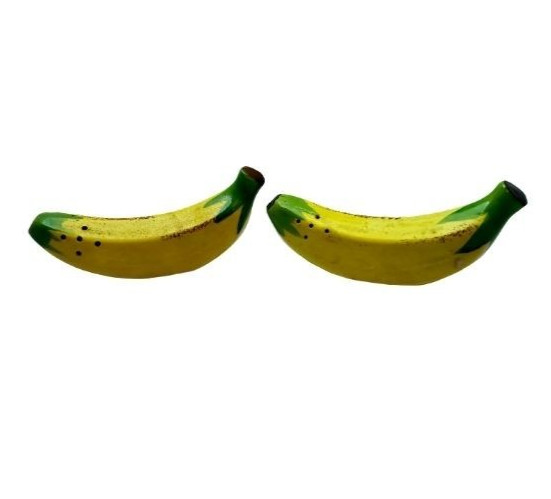 Vintage Banana Salt and Pepper Shakers Ceramic Made in Japan