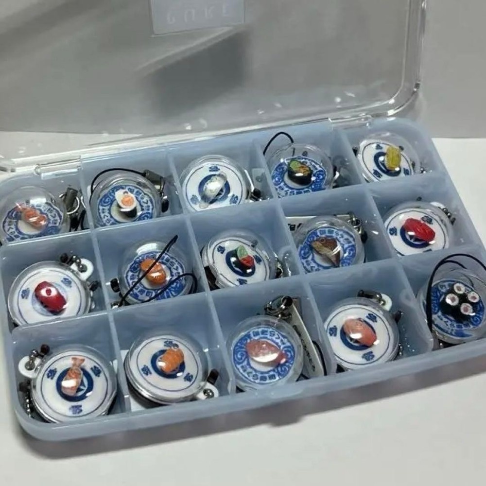 Kura Sushi Miniature Conveyor Belt Sushi Souvenir Japanese Capsule Toy Set of 12