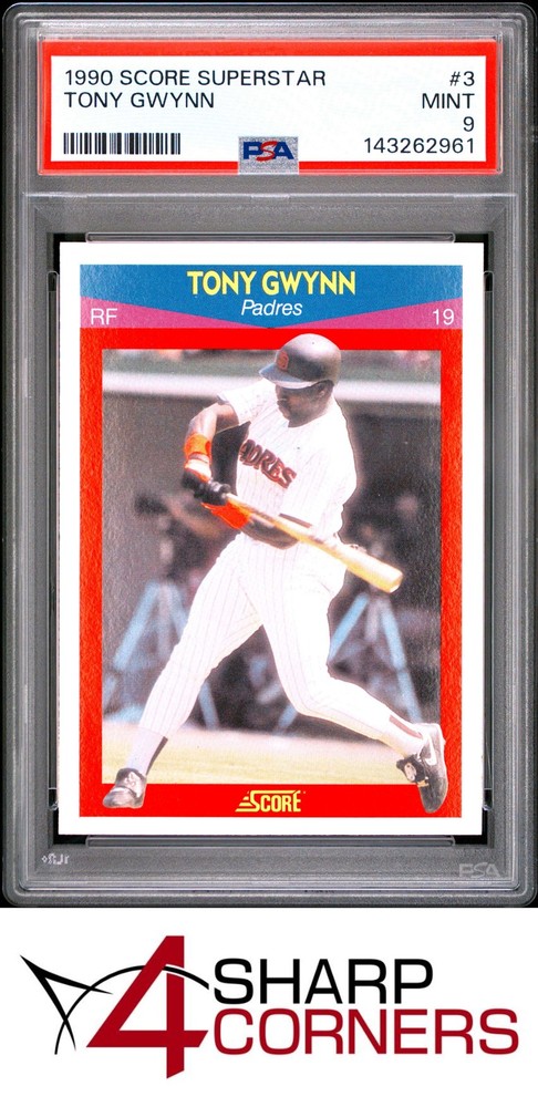 1990 Score Superstars #3 Tony Gwynn Padres Hof Pop 6 Psa 9Set builders paradise - improve your registry!
