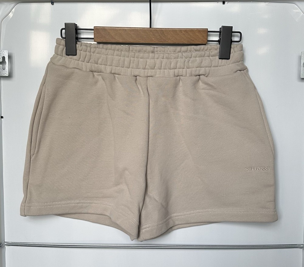 Cernucci Sweat Shorts - Stone - Medium - Womens - Brand New With Tags