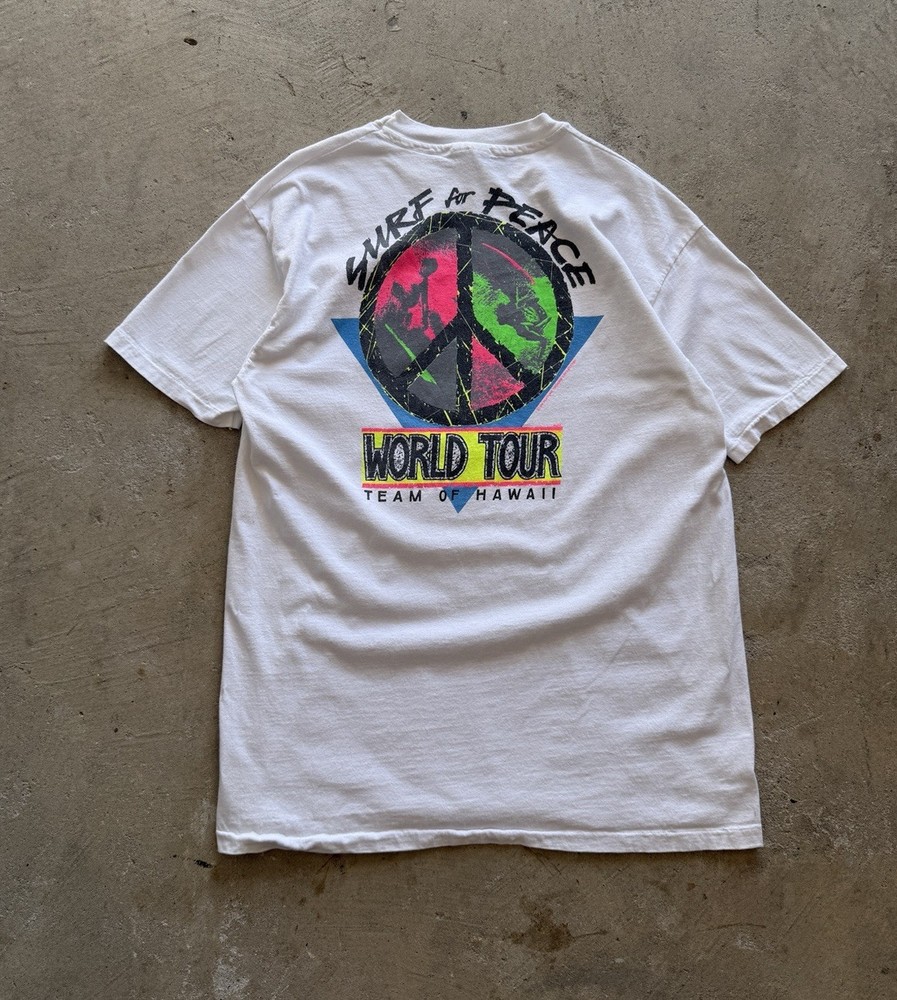 Vintage Surf For Peace Hawaii Tour 1989 T-Shirt