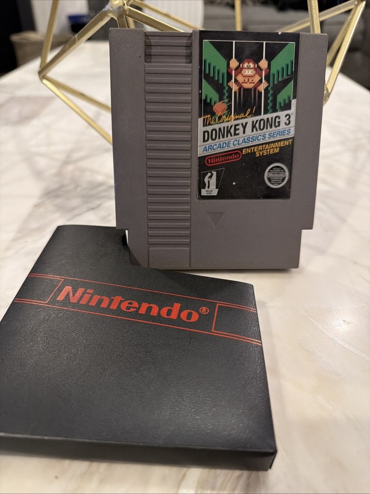 Donkey Kong 3 (Nintendo NES) Authentic Original Cartridge –5 Screw- Tested