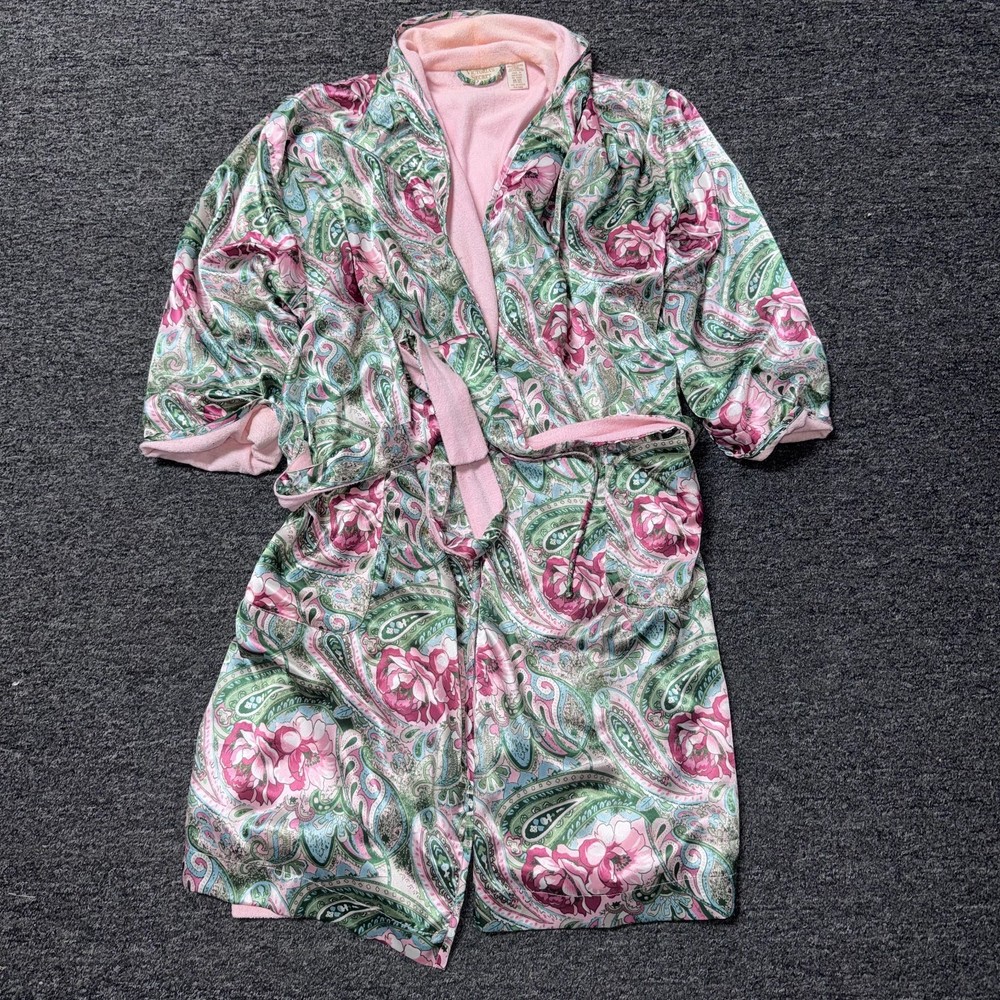 Vintage Victoria's Secret Gold Label Robe Floral Dress Womens Size OS Multicolor