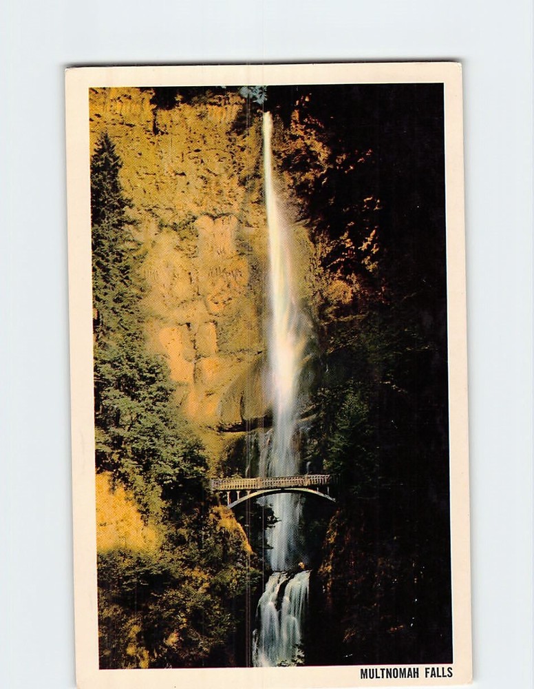 Postcard Multnomah Falls Oregon USA