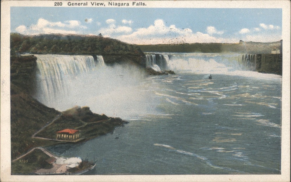 Niagara Falls, NY New York General View 1921 Original Vintage Postcard
