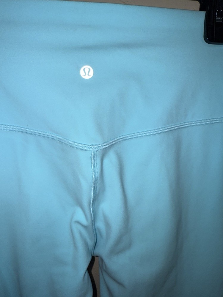 Lululemon Women's Leggings Aqua Blue Full Length, Size 6