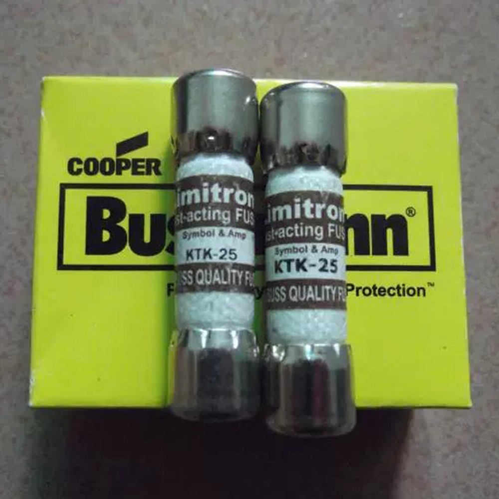 10PC New KTK-25 25A 600V Fast-Acting Fuse #E8