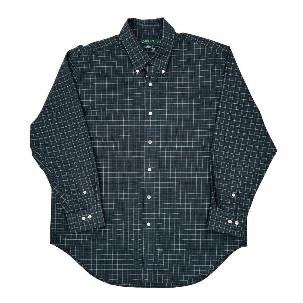 Ralph Lauren Checked Shirt - XL Green Cotton