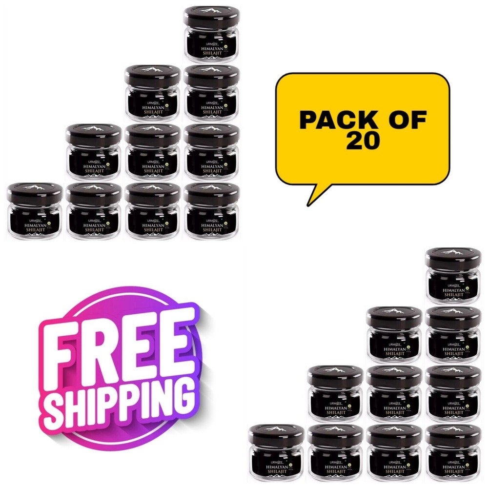 Organic 100% Pure Himalayan Shilajit, Soft Resin, Extremely Potent, Fulvic Acid