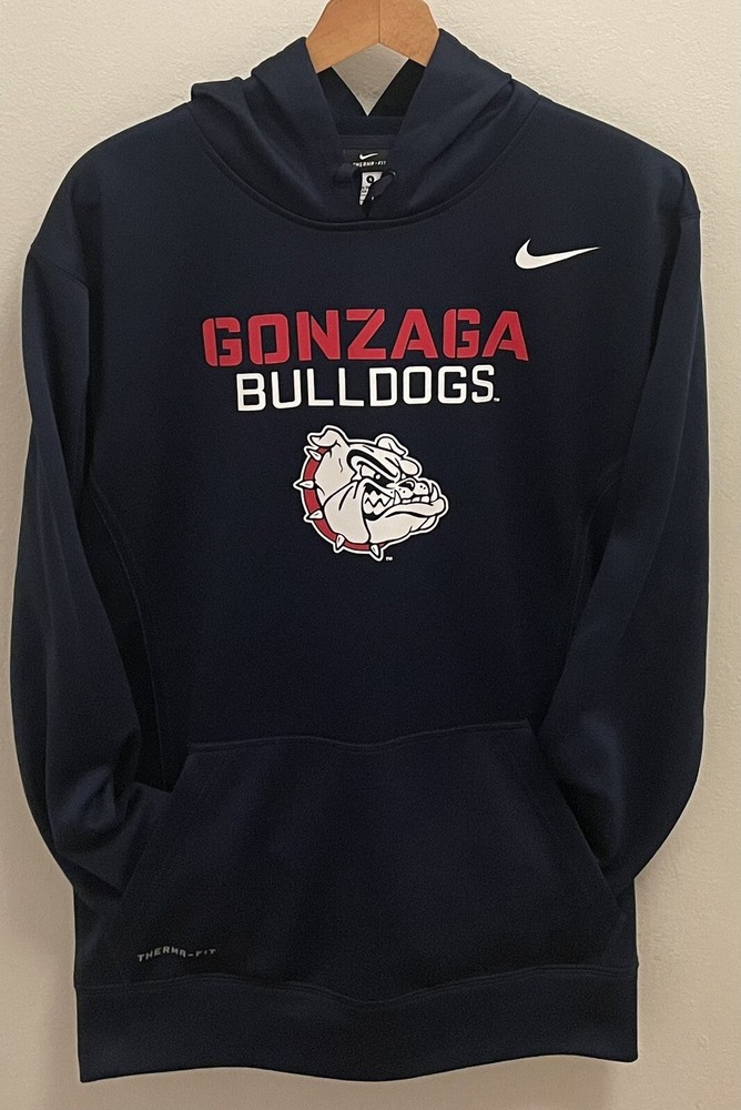 Gonzaga Bulldogs Blue Nike Therma-Fit Hoodie Men's Size Small