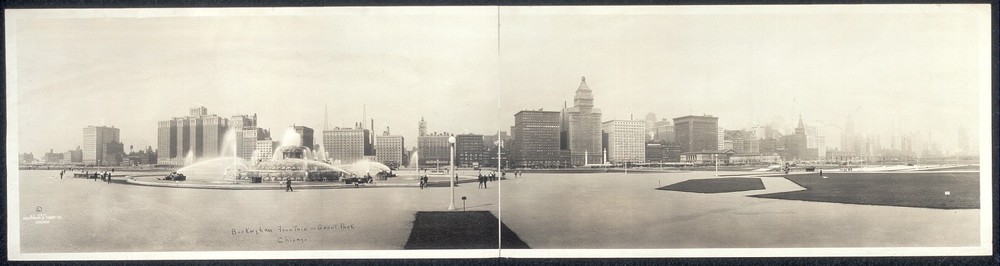 Photo:1927 Panoramic: Buckingham Fountain,Grant Park,Chicago