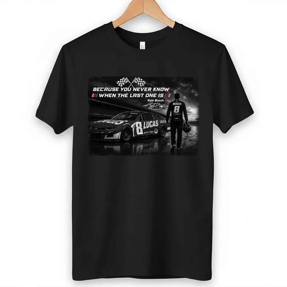 NEW! Kyle Busch Tribute Racing Shirt, NASCAR Legend Memorial Tee