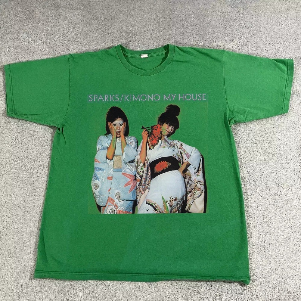 VIntage Sparks Band Cotton Green Shirt Unisex Concert S to 5XL AQ428