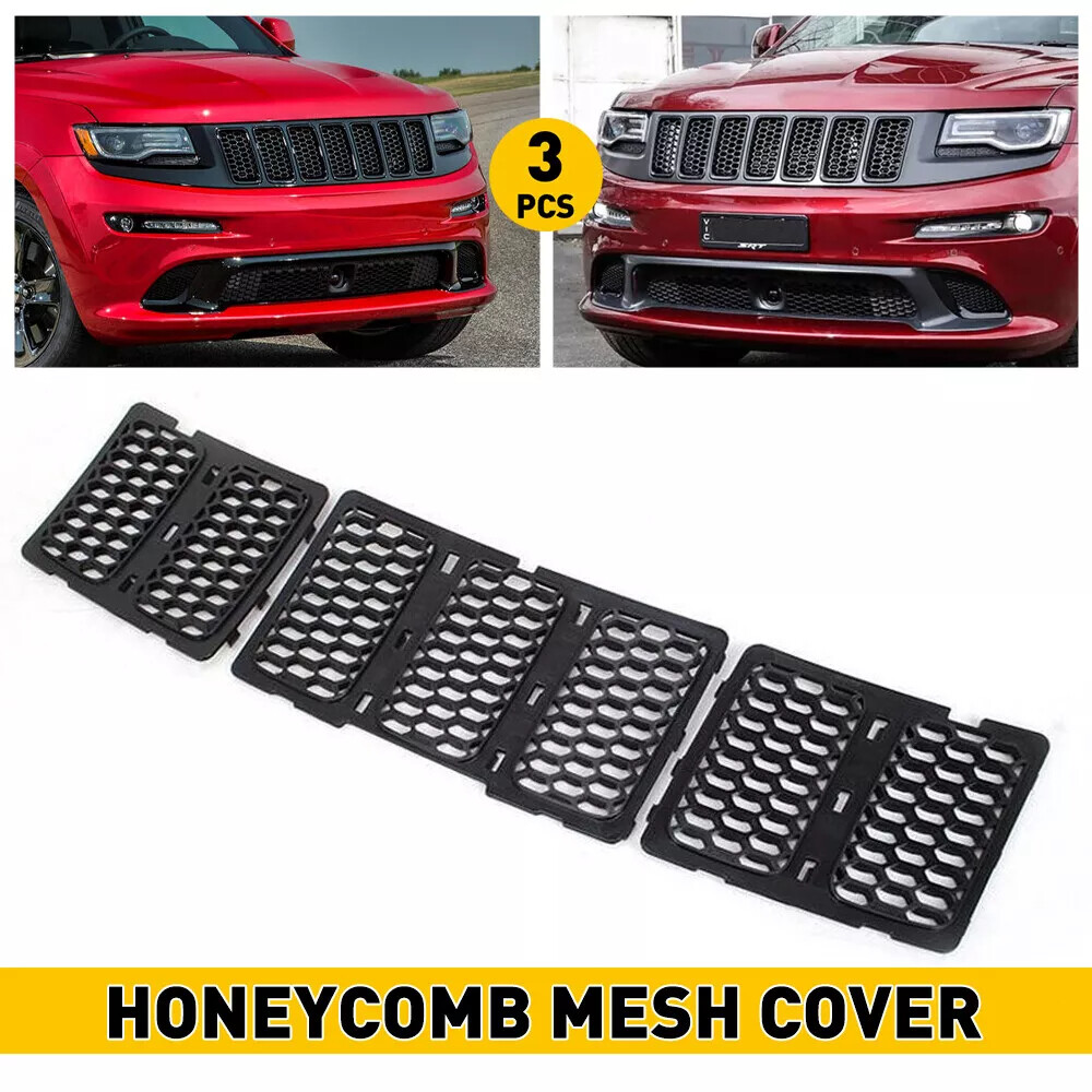 For Jeep Grand Cherokee 2014-2016 Front Honeycomb Matte Mesh Grille Insert Cover