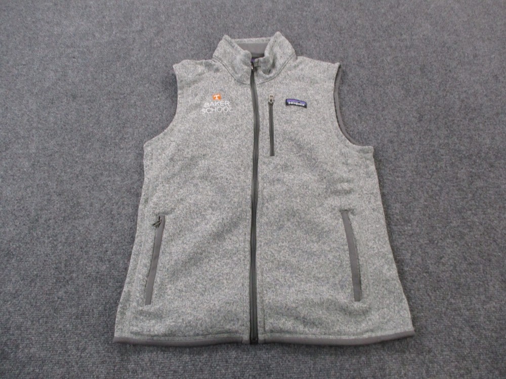 Patagonia Vest Jacket Mens M Gray Better Sweater Fleece Jumper Camping 25882