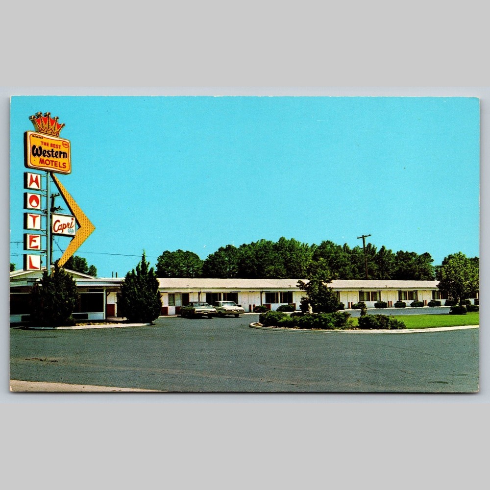 Postcard Motel Capri Best Western Benton Arkansas Travel