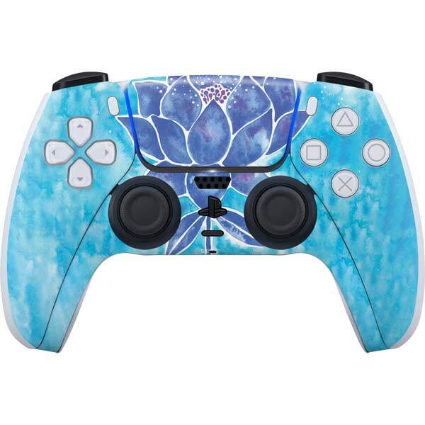 Floral Patterns PS5 Controller Skin - Blue Lotus