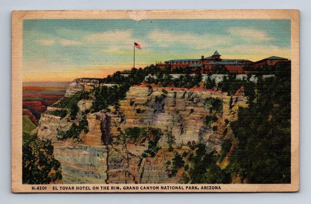 El Tovar Hotel the Rim Grand Canyon National Park Arizona Fred Harvey Postcard