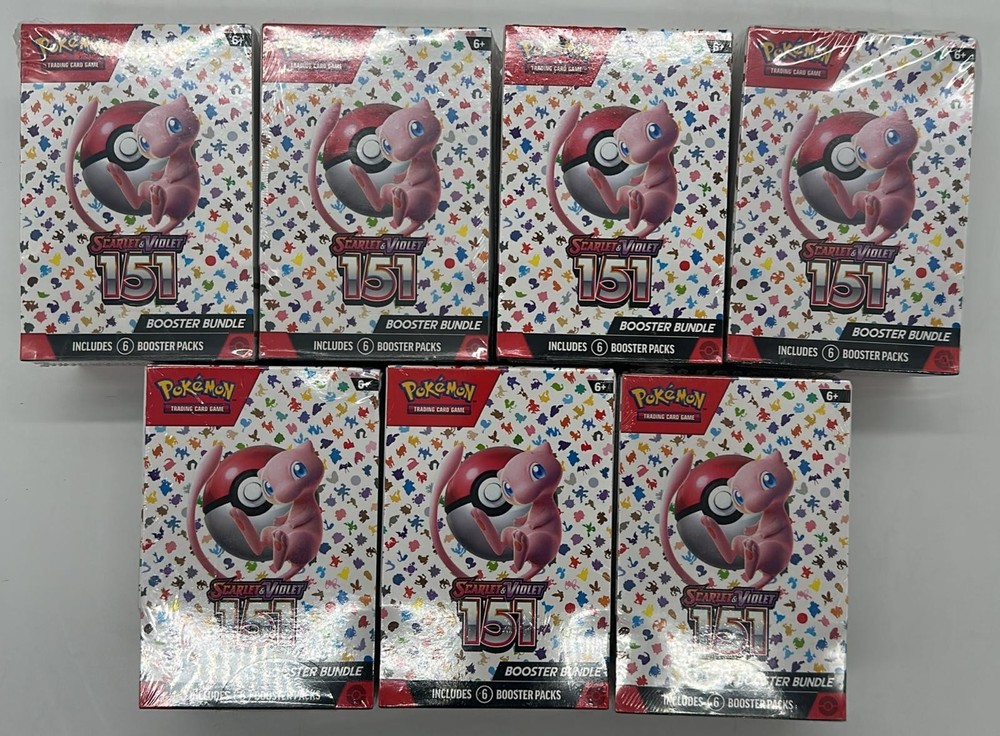 Lot of (7) Pokemon TCG 151 MEW EN Booster Bundles SEALED NEWPROBSTEIN123 is actively accepting CONSIGNMENTS !!