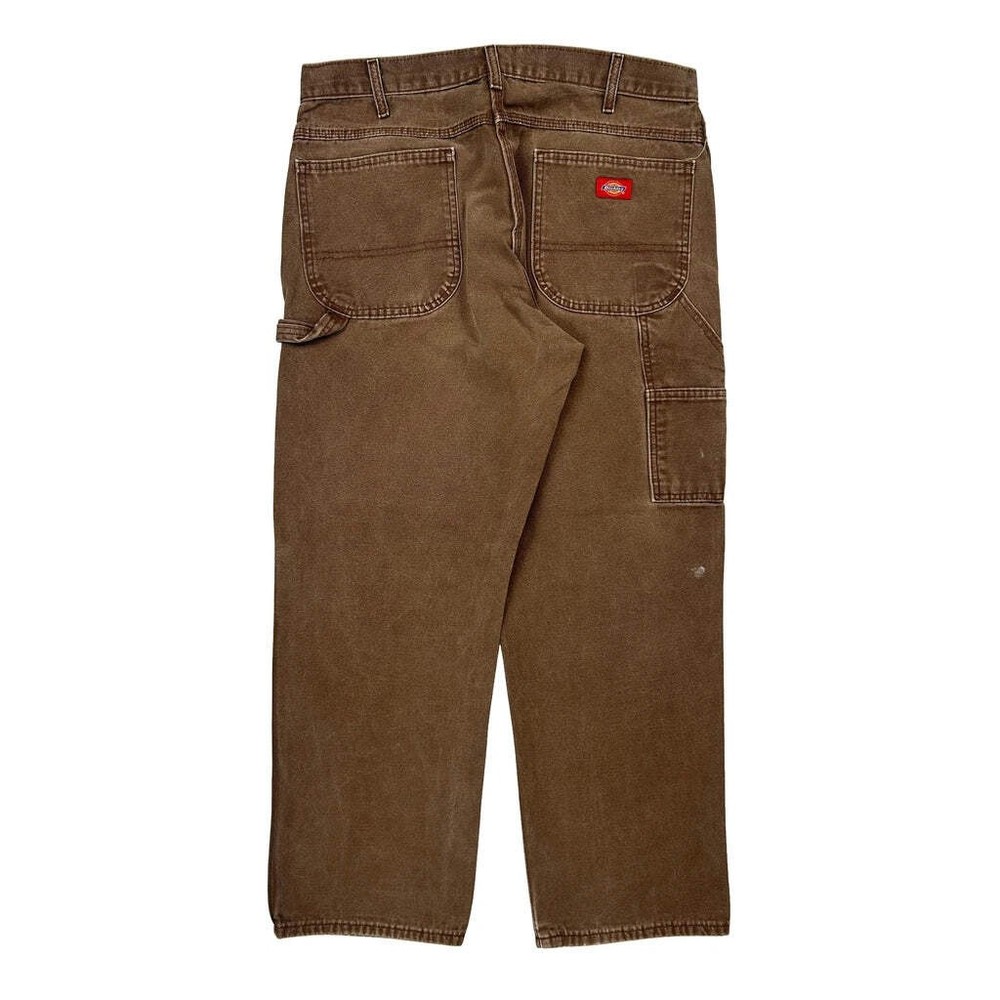 Dickies Double Knee Carpenter Pants - 36W 30L Brown Cotton