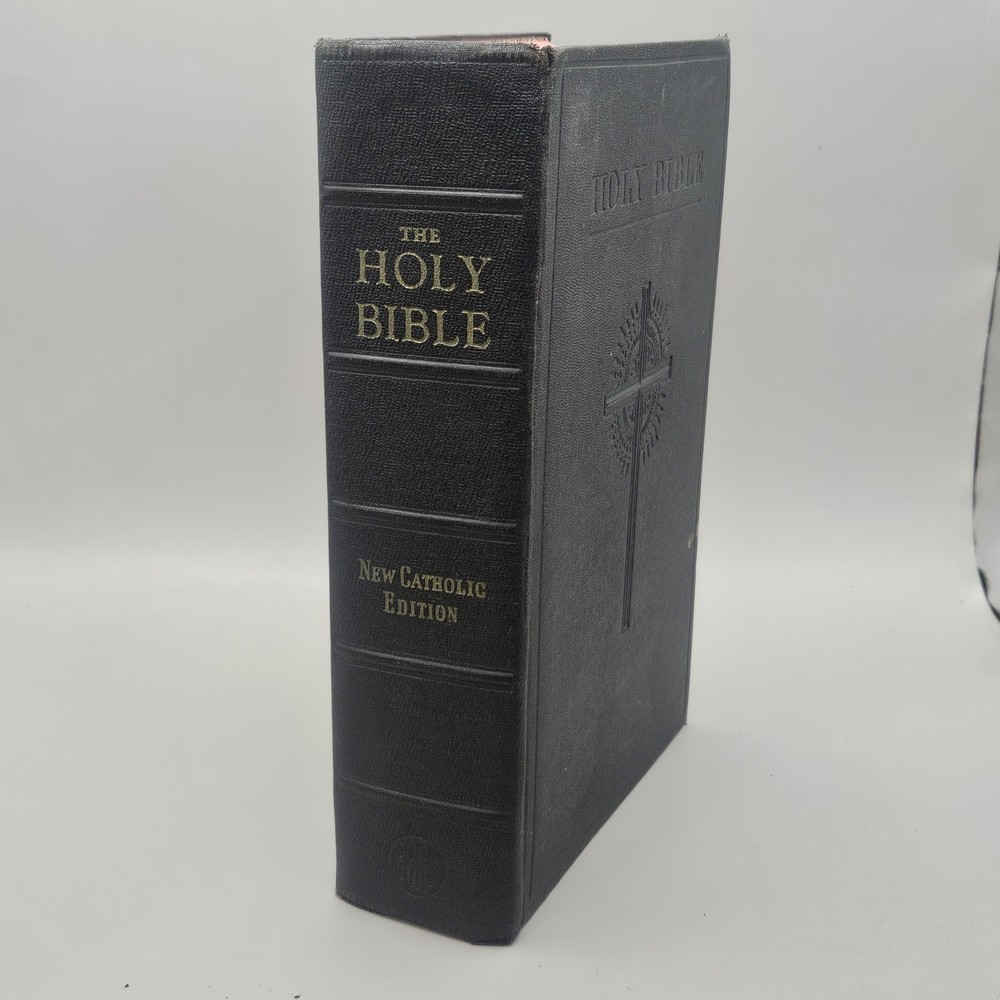 Vtg 1949 The Holy Bible: New Catholic Edition Douay Confraternity Testament Book