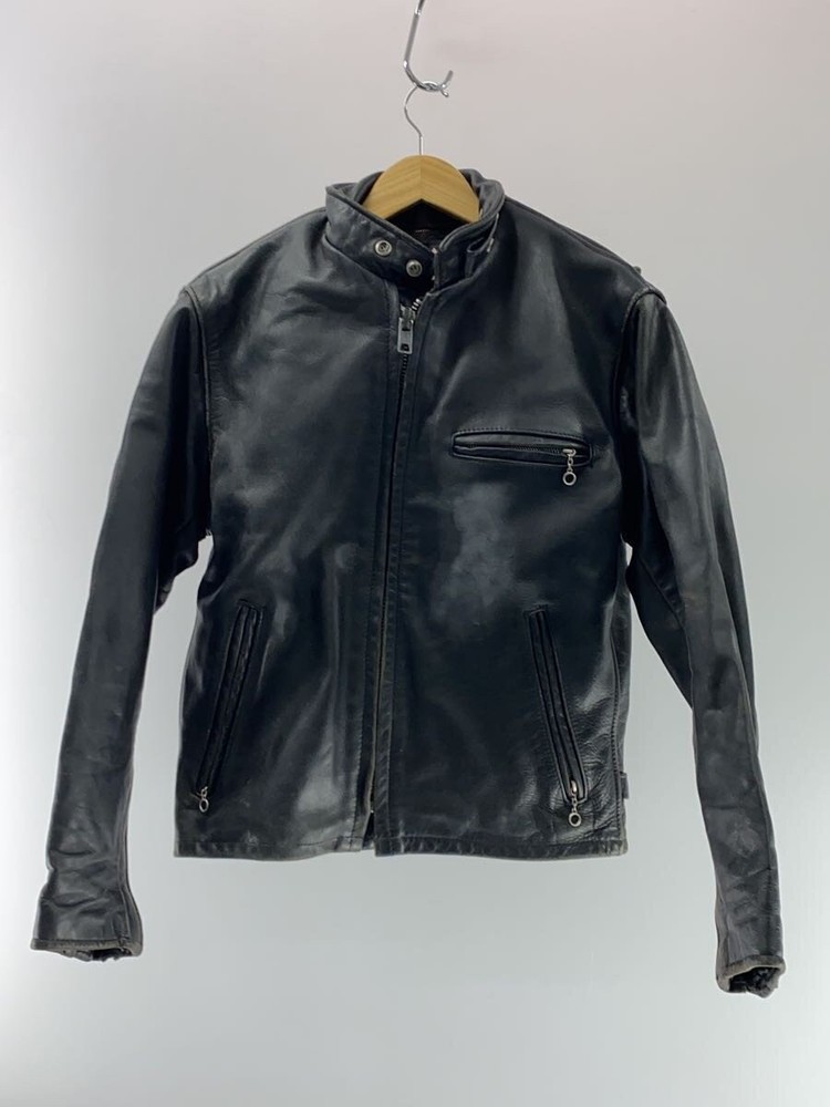 Schott Single Riders Jacket/38/Leather/Blk// 31901