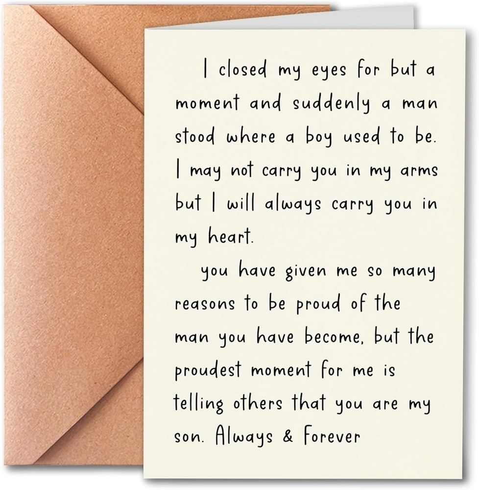 Birthday Card for Son Adult, Happy Adult Sons, SON-KM-9