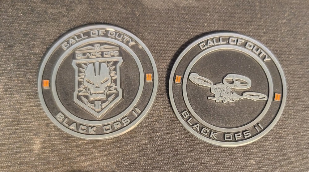 Call of Duty Black Ops 2 II Limited Edition Hardened Challenge Coins 2012