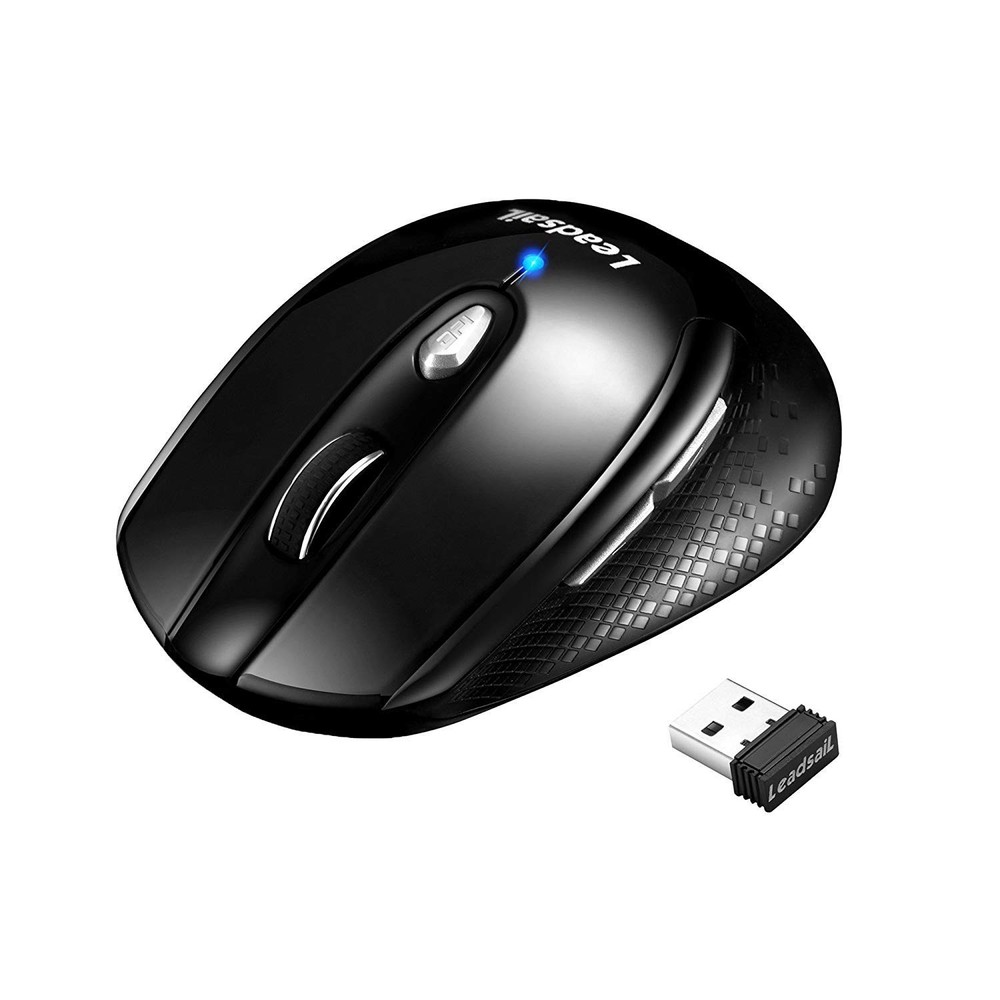 Wireless Mouse for Laptop, 2.4G Portable Slim Cordless Computer Mouse Less No...