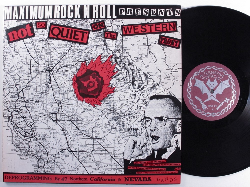 NOT SO QUIET ON THE WESTERN FRONT Various Artists ALTERNATIVE TENTACLES LP VG+ f