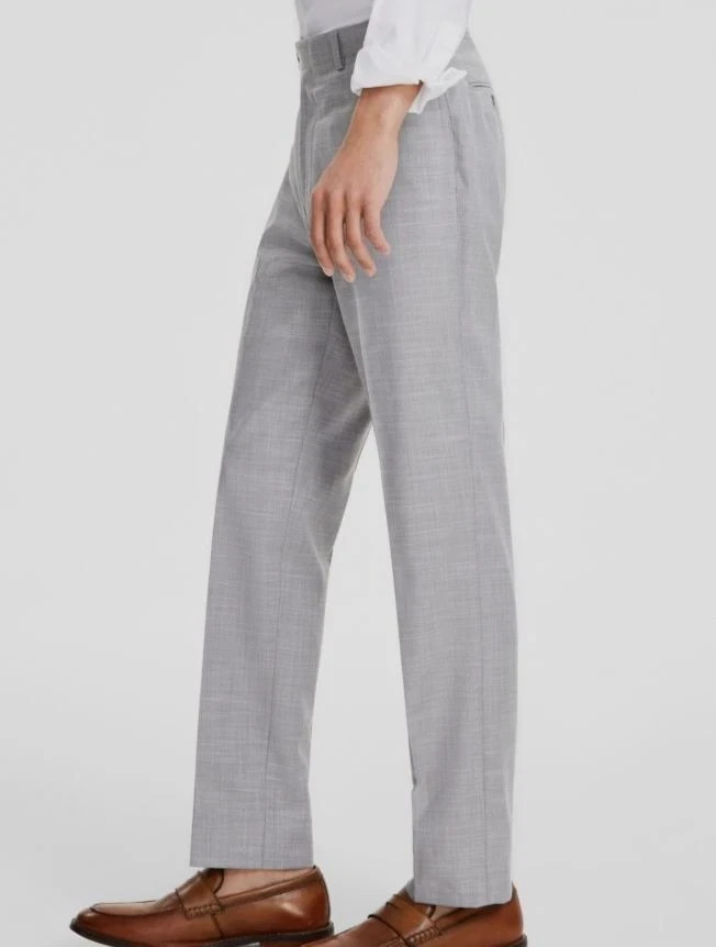 Calvin Klein Men's Slim-Fit Dress Pants - Light Grey,  38 X 32