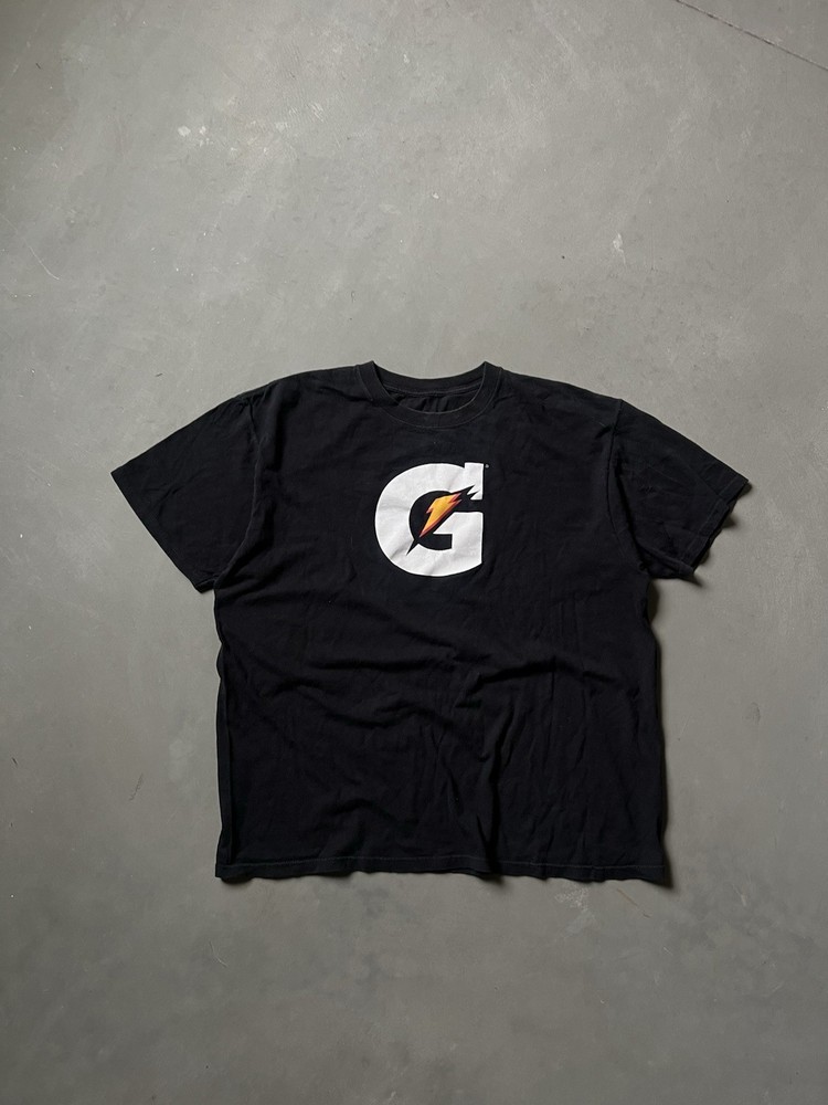 Black gatorade logo promo T-shirt size large vintage style