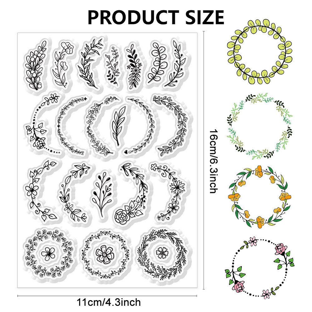 1sheet Custom PVC Plastic Clear Stamps for Scrapbooking Photo Album tive