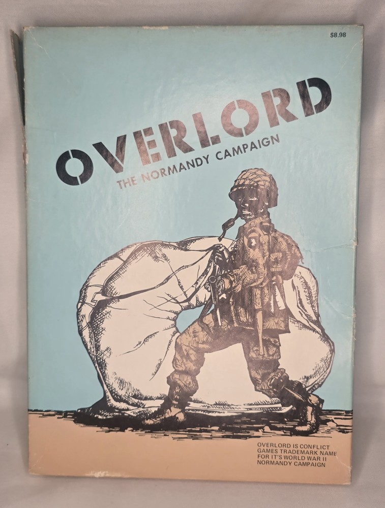Overlord The Normandy Campaign Conflict Games #104 Board Game 1973 DDay WWII
