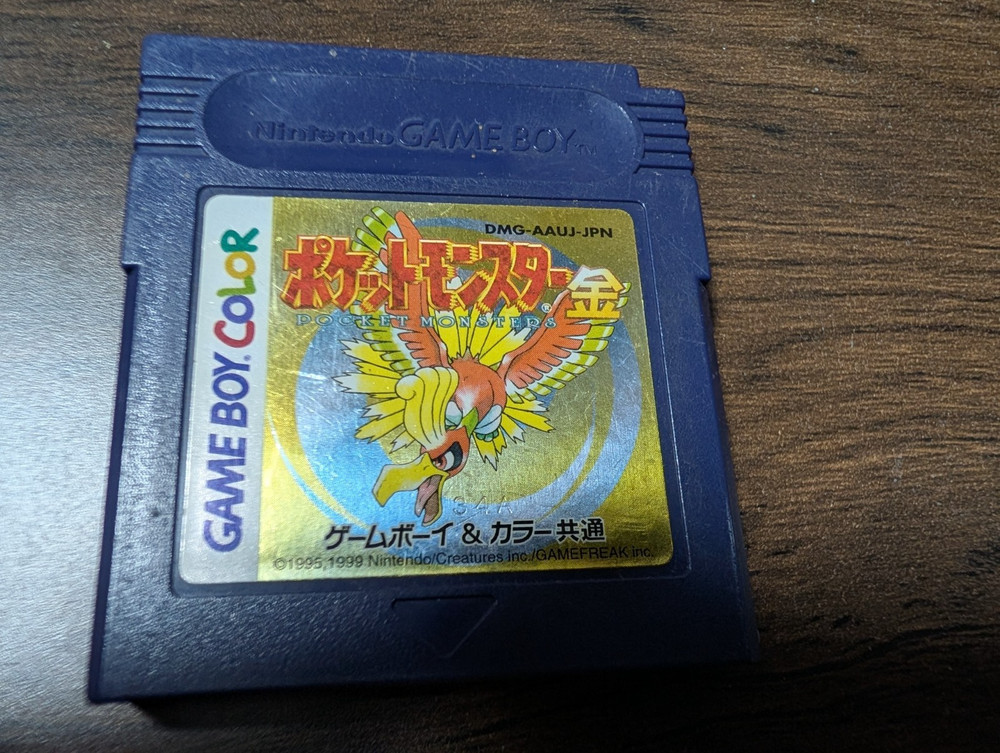 Pokemon Gold Pocket Monsters Game Boy Nintendo Japanese Ver Tested