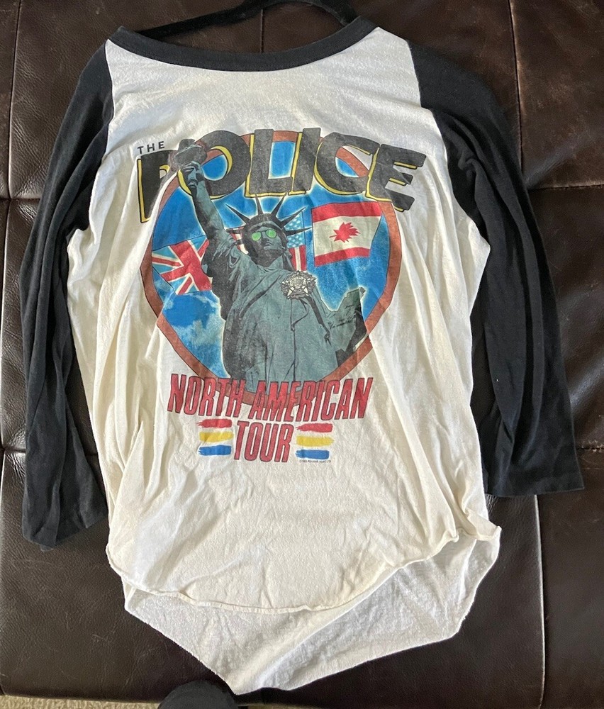 The Police 1983 Vintage North American Tour T Shirt Long Sleeve Small Men’s