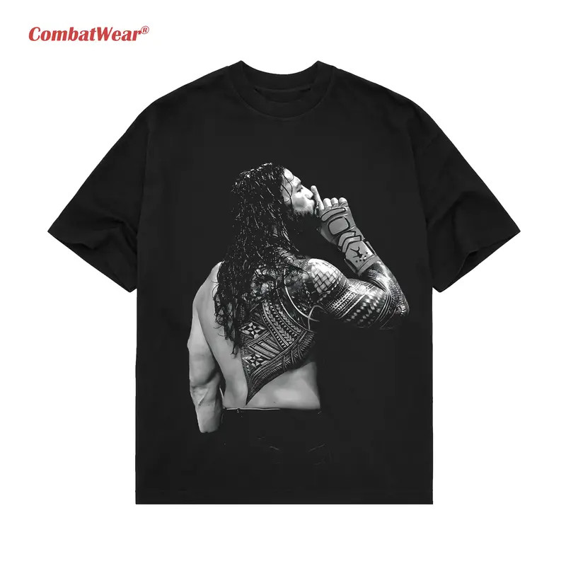 Roman Reigns Shut Up Inspired Wrestling Graphic T-Shirt Men's Vintage Tee