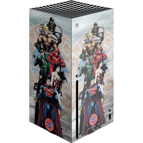 DC Comics Justice League Xbox Series X Console Skin - Justice League Heros