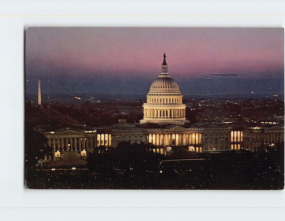 Postcard US Capitol at Twilight Washington DC USA
