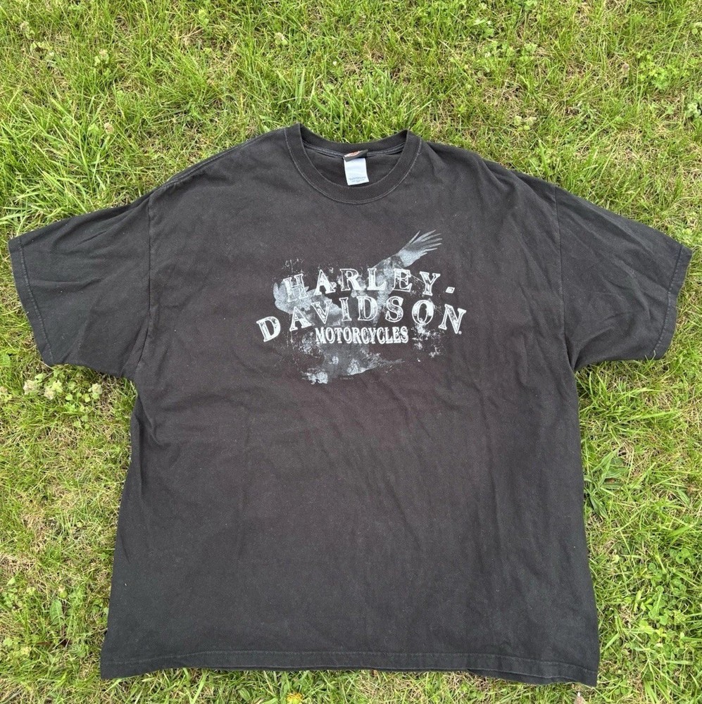 Harley-Davidson Men’s 3XL T-Shirt Chicago Illinois Black Motorcycles Cotton EUC