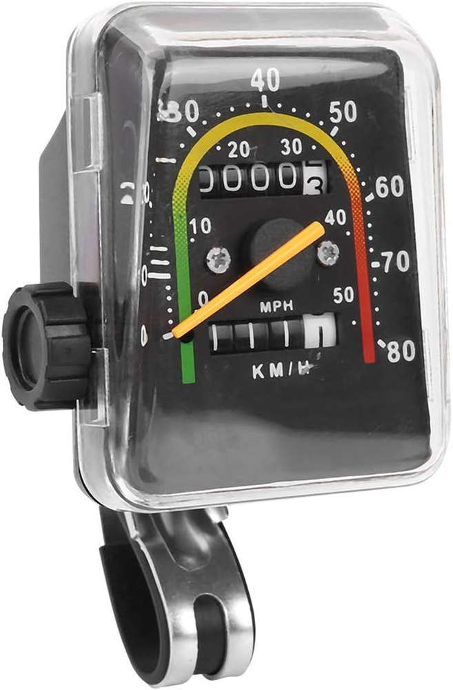 Bike Speedometer, Bike Computer Plastic Mechanical Odometer, for Mountain Bike f