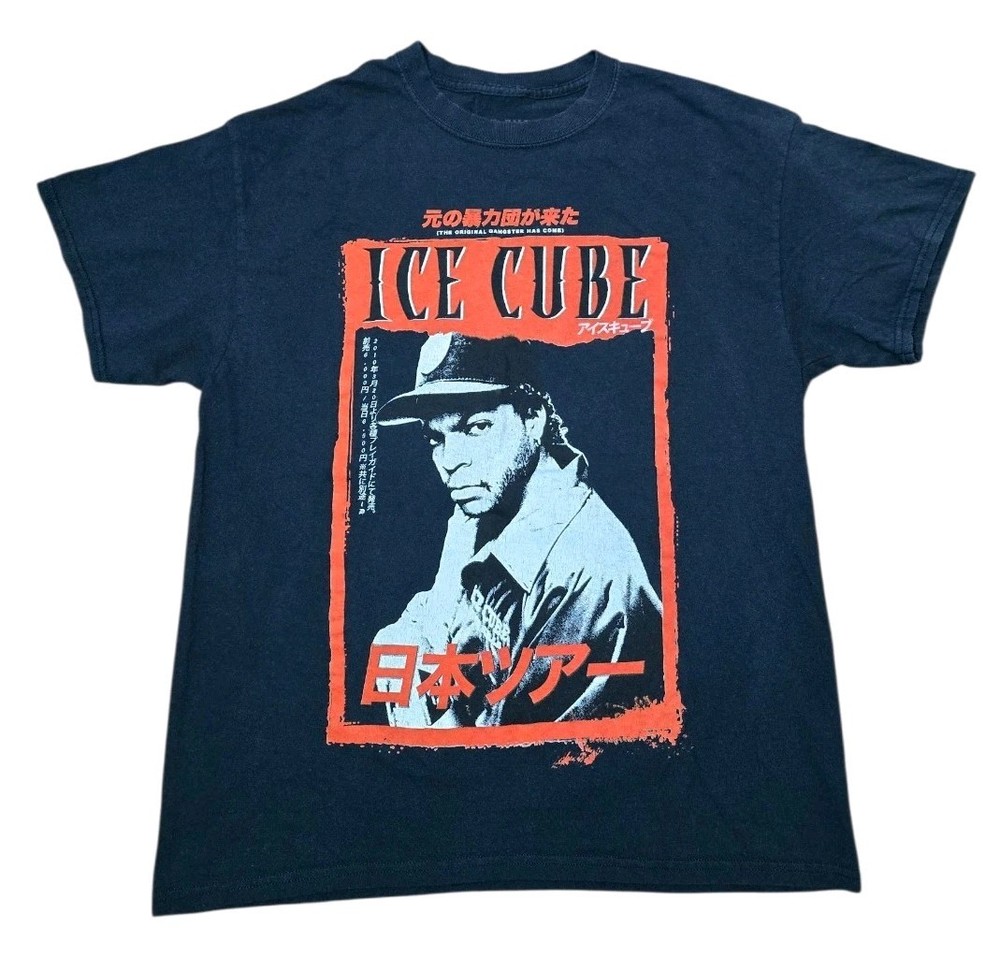 Ice Cube NWA Original Gangster Japan Streetwear Size XL Black T-Shirt