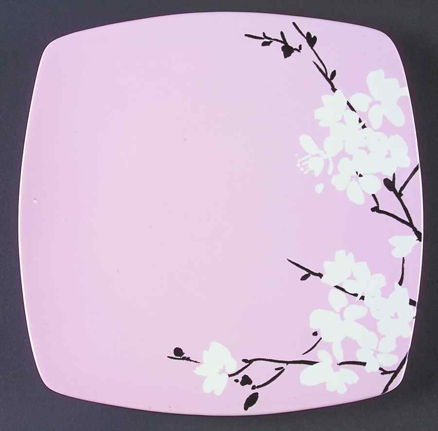 222 Fifth Mia Blossoms Pink Dinner Plate 7184281