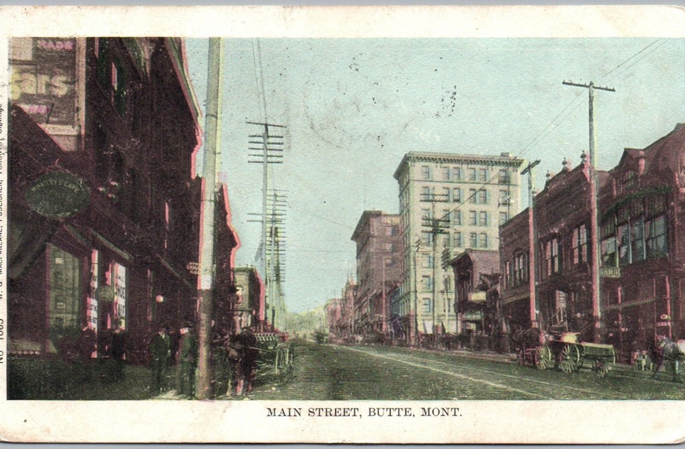 Butte Montana - Main Street MacFarlane 1906 Postcard