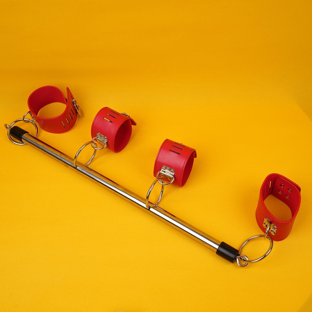 BDSM Bondage Open Leg Bar Handcuffs Ankle Cuffs Lockable Device Slave Games US
