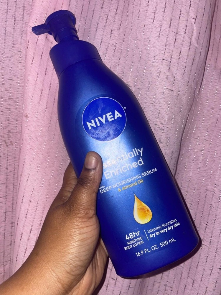 NIVEA Essentially Enriched 48H Deep Nourishing Body Lotion with Almond Oil 16.9 oz