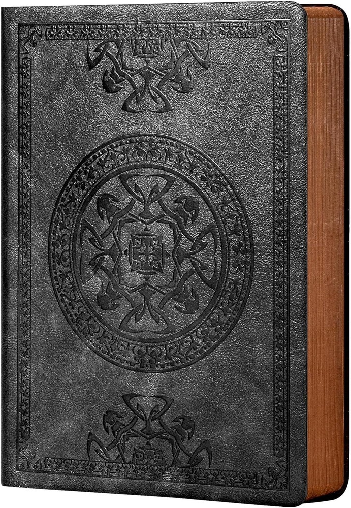 CAGIE Lined Journal for Men Soft Cover Notebook Leather Journals for Writing,