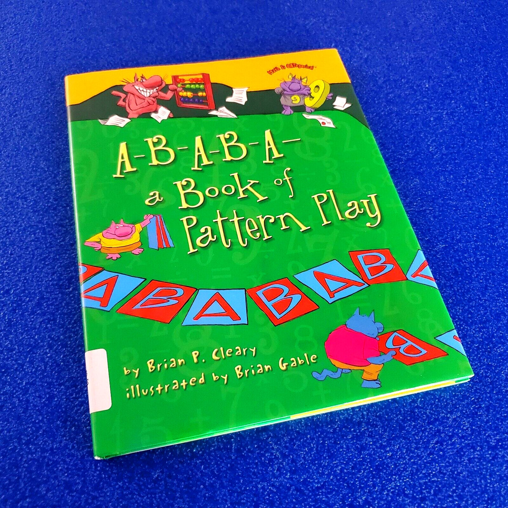 A-B-A-B-A- A Book Of Pattern Play Hardcover Children's Book Free Shipping